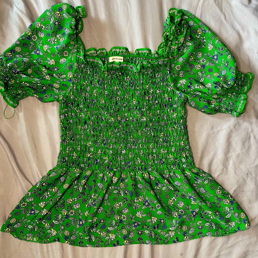 Green Floral Top💚